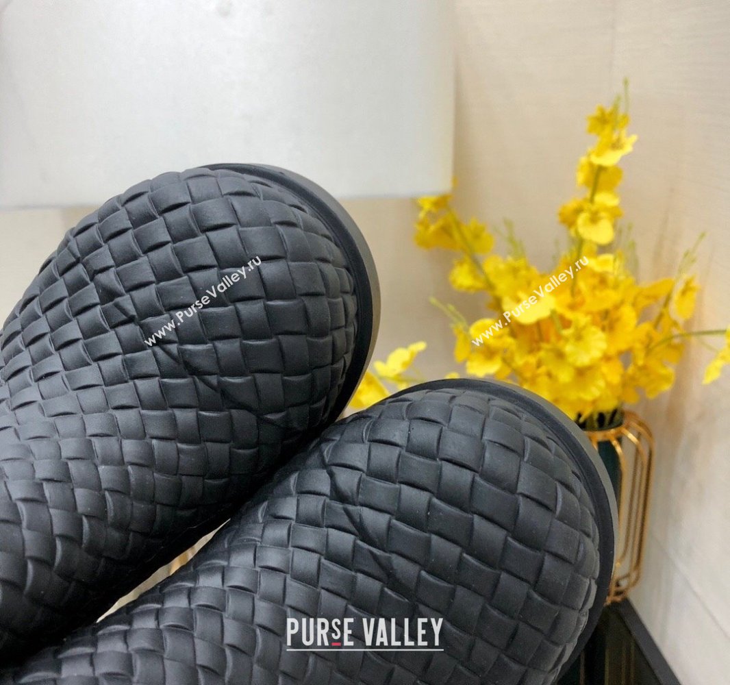 Bottega Veneta Biodegradable rubber Fireman Ankle Boots Black 2024 (modeng-23120814)