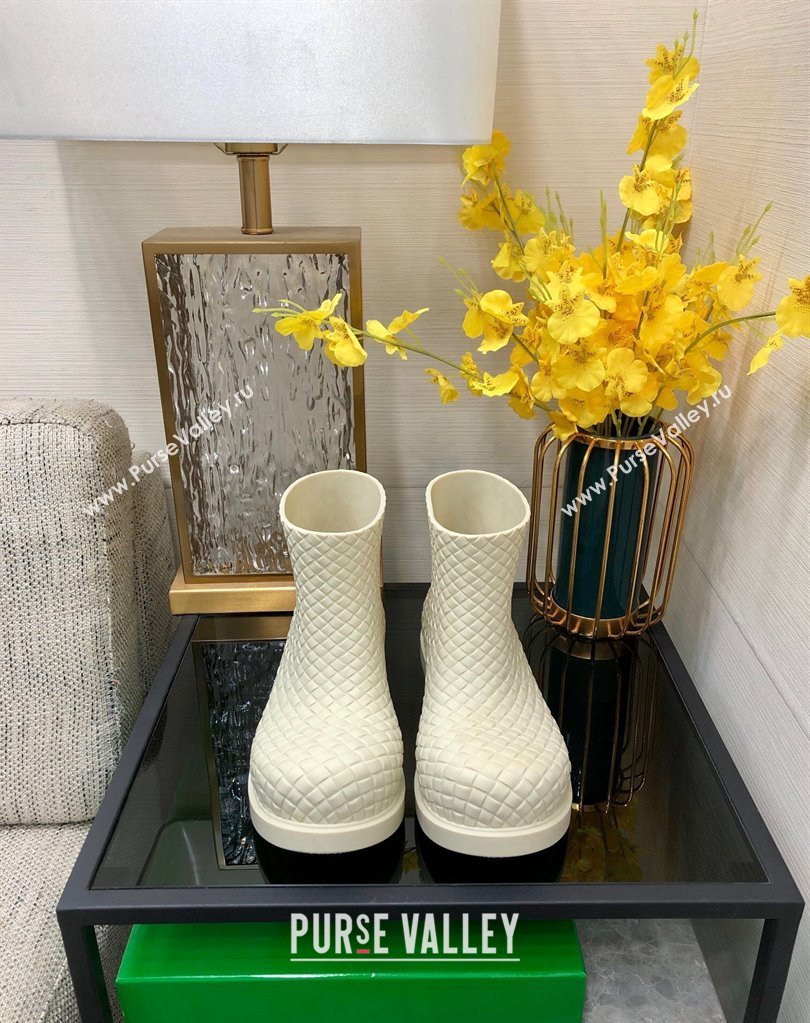 Bottega Veneta Biodegradable rubber Fireman Ankle Boots SEA SALT 2024 (modeng-23120815)