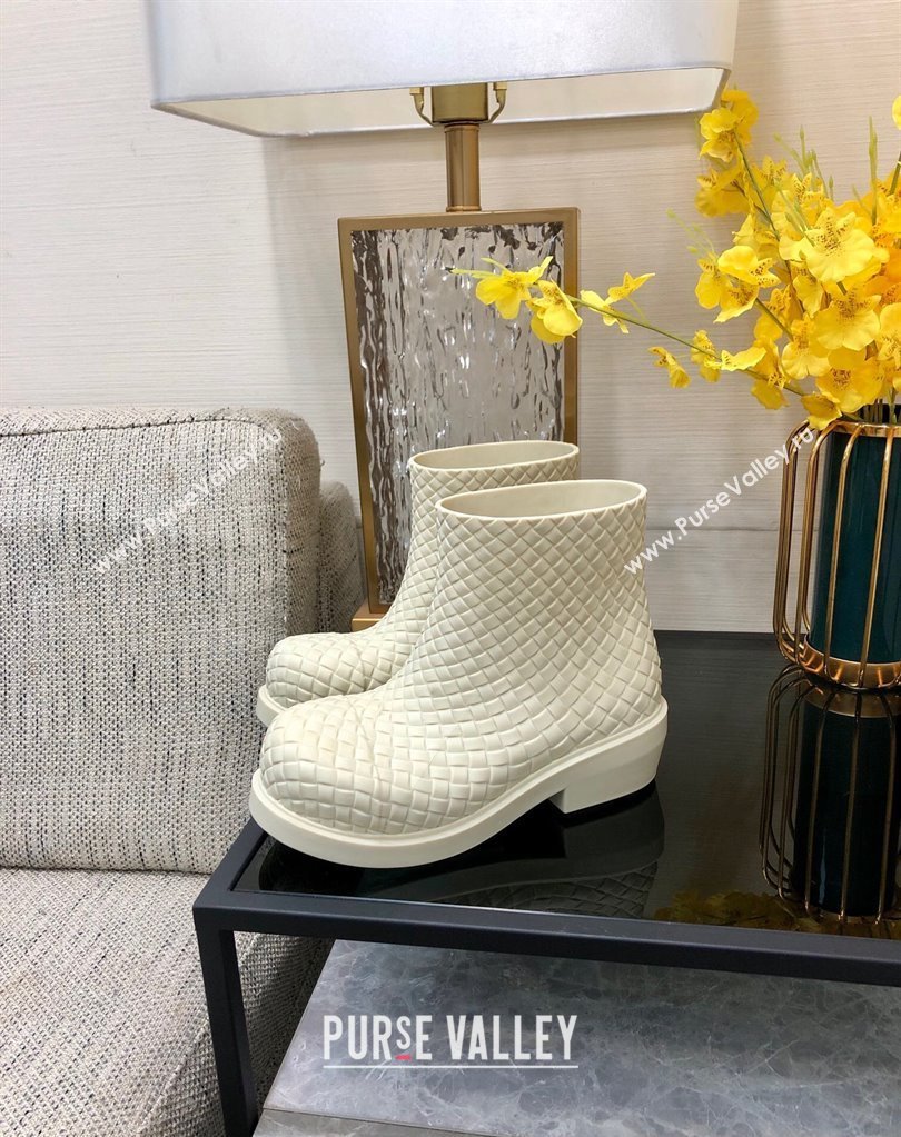 Bottega Veneta Biodegradable rubber Fireman Ankle Boots SEA SALT 2024 (modeng-23120815)