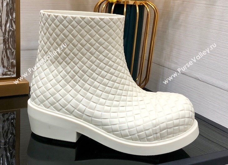 Bottega Veneta Biodegradable rubber Fireman Ankle Boots SEA SALT 2024 (modeng-23120815)