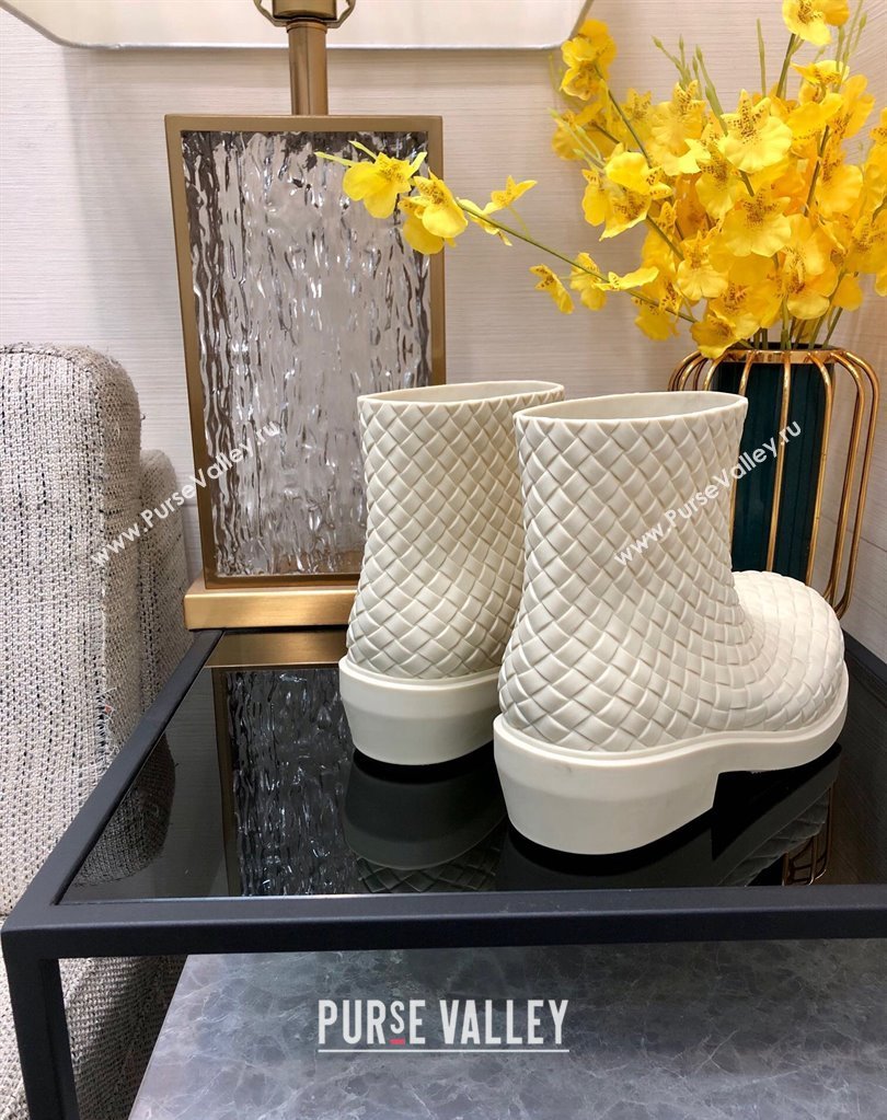 Bottega Veneta Biodegradable rubber Fireman Ankle Boots SEA SALT 2024 (modeng-23120815)