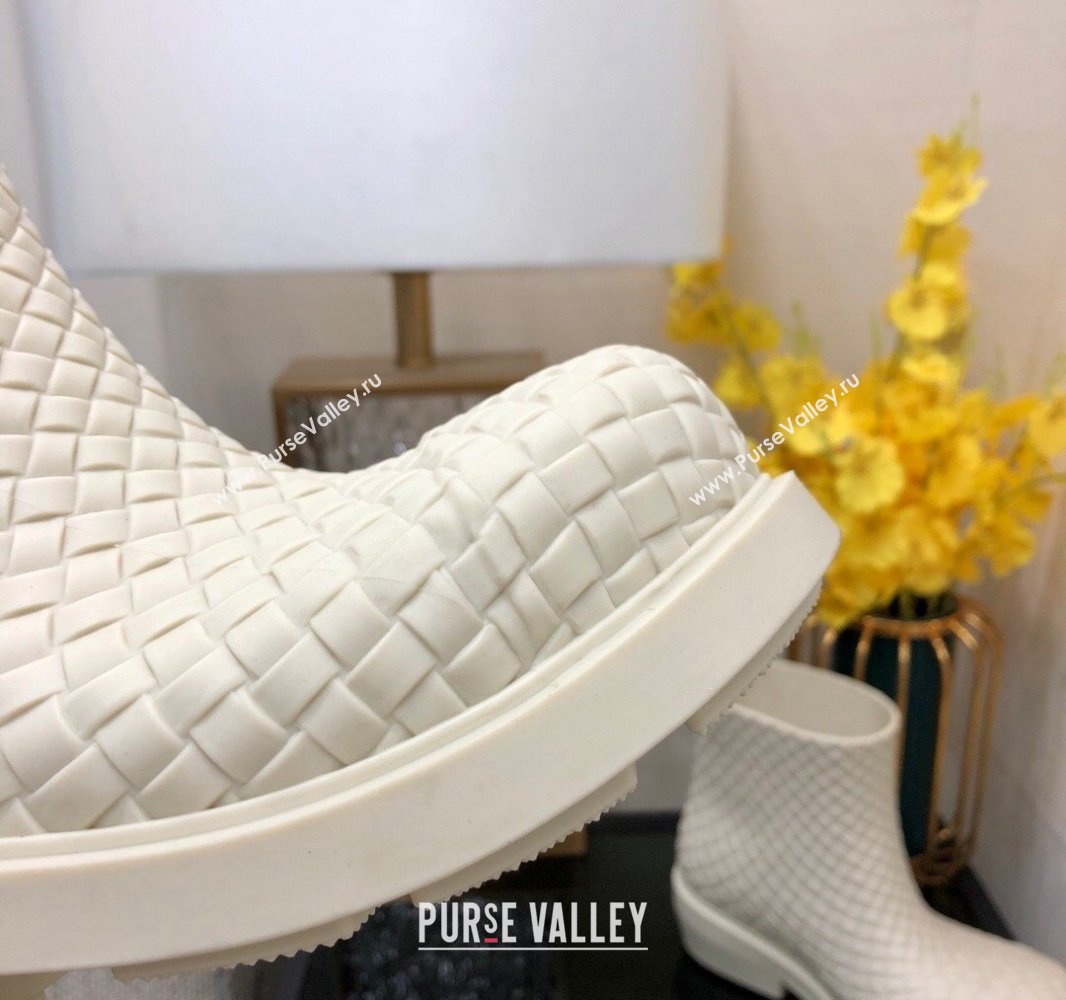 Bottega Veneta Biodegradable rubber Fireman Ankle Boots SEA SALT 2024 (modeng-23120815)