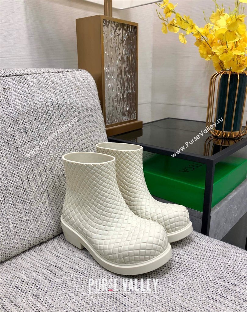 Bottega Veneta Biodegradable rubber Fireman Ankle Boots SEA SALT 2024 (modeng-23120815)