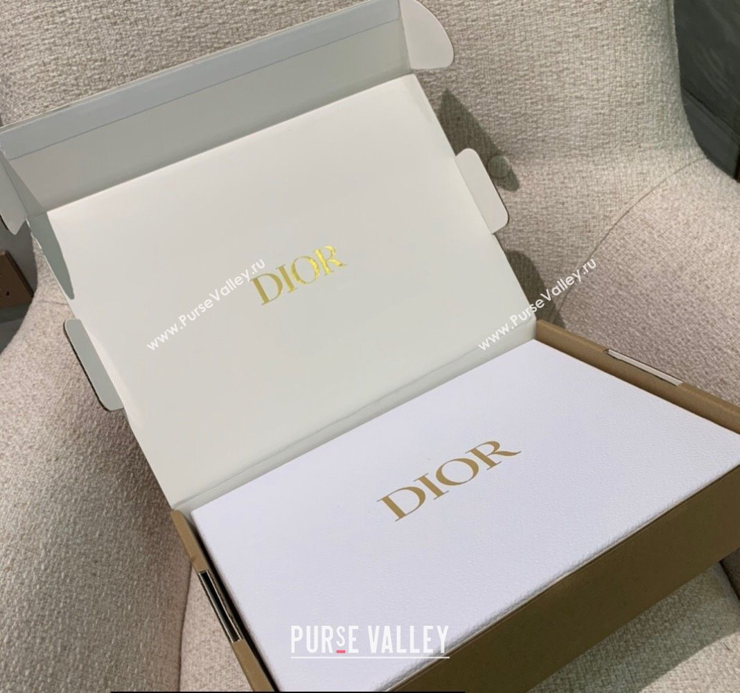 Dior Oblique Scarf in Navy Blue Cashmere and Wool 45x200cm 2024 (weinisi-23121106)