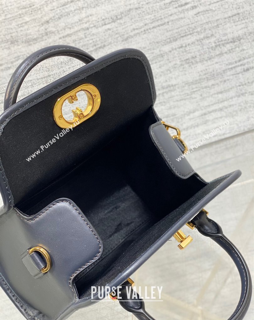 Dior Small Boston Bag in Blue Oblique Jacquard 2024 (xinyidai-23121218)