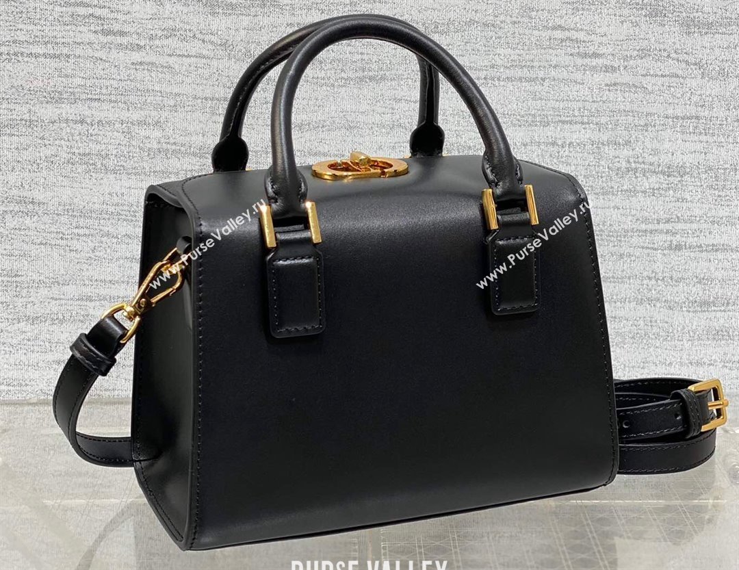 Dior Small Boston Bag in Black Box Calfskin 2024 (xinyidai-23121219)