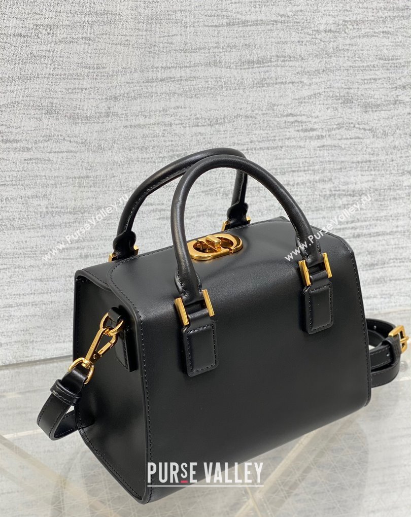 Dior Small Boston Bag in Black Box Calfskin 2024 (xinyidai-23121219)