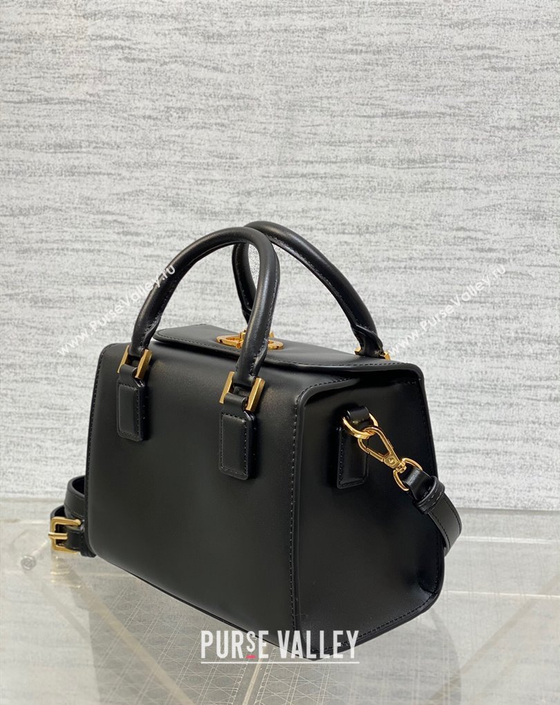 Dior Small Boston Bag in Black Box Calfskin 2024 (xinyidai-23121219)