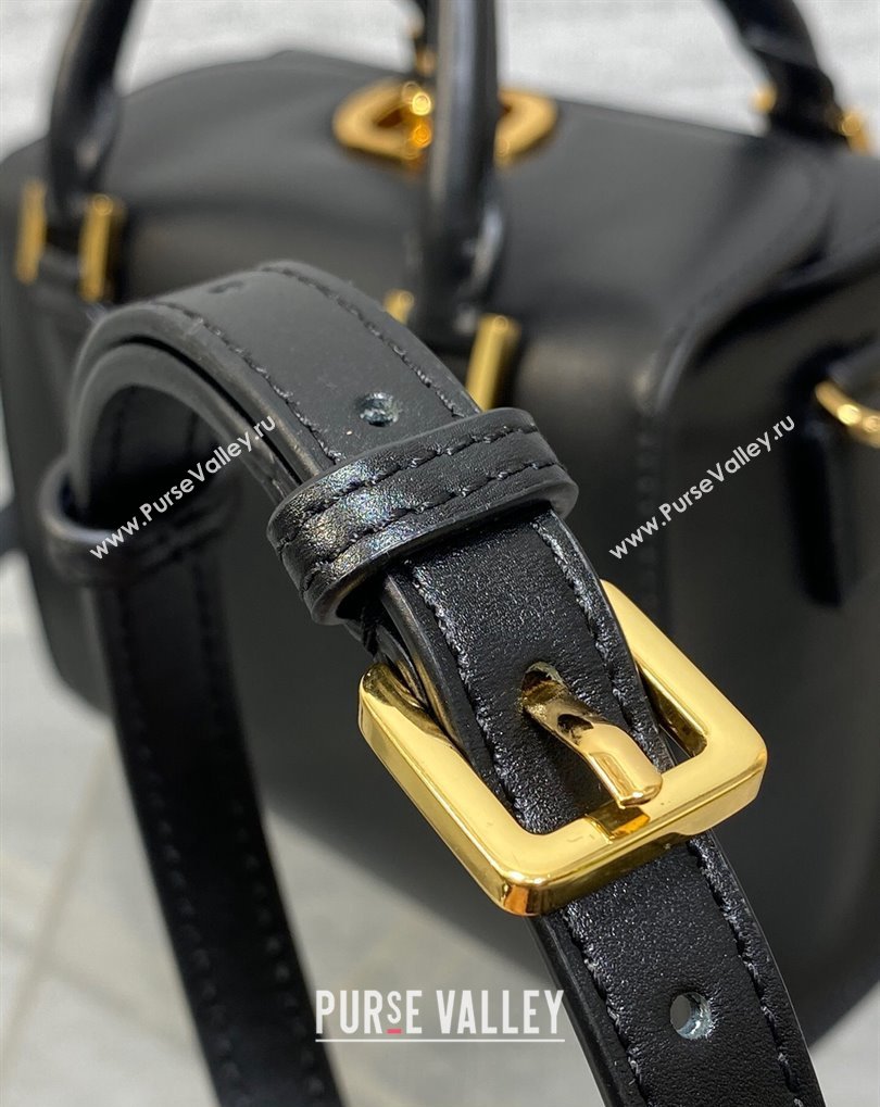 Dior Small Boston Bag in Black Box Calfskin 2024 (xinyidai-23121219)