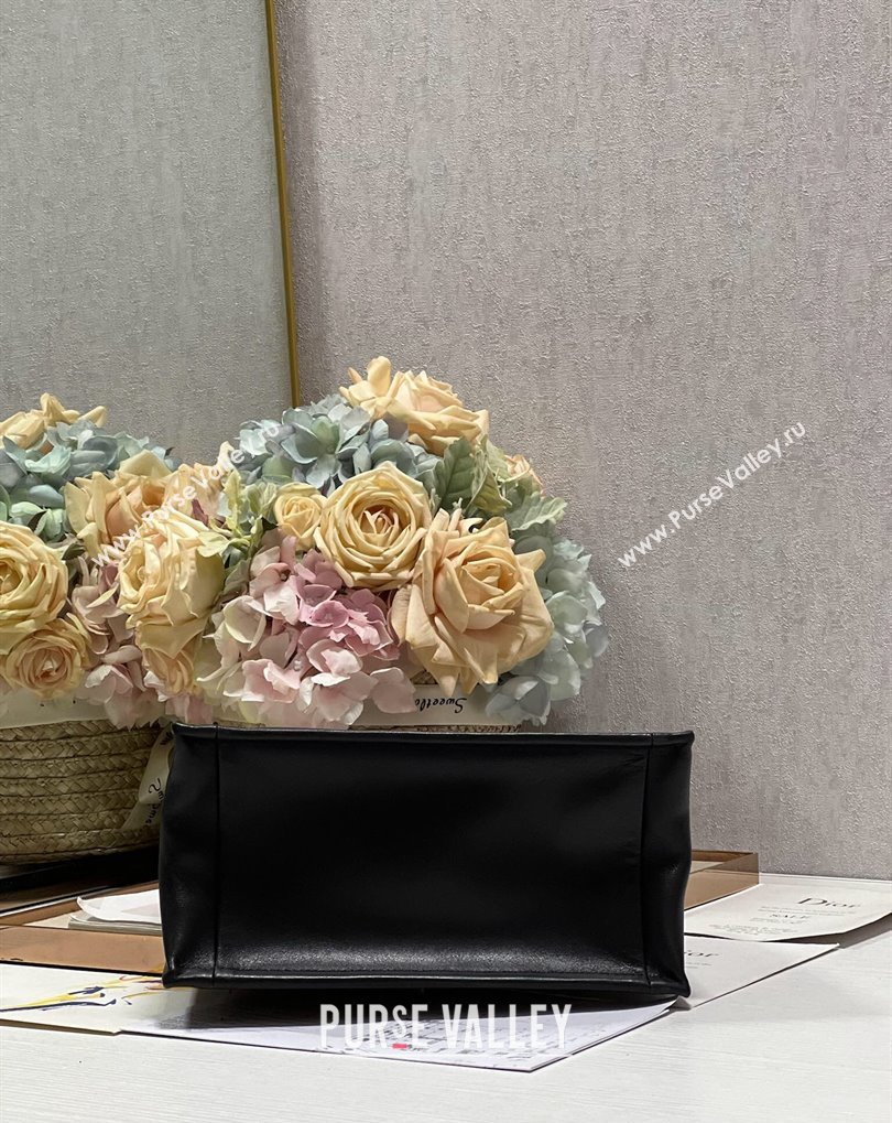 Dior Small Book Tote Bag in Black Cannage Lambskin 2024 (xinyidai-23121215)