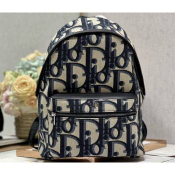 Dior Rider Backpack Bag in Beige and Black Maxi Dior Oblique Jacquard 2024 (xinyidai-23121222)