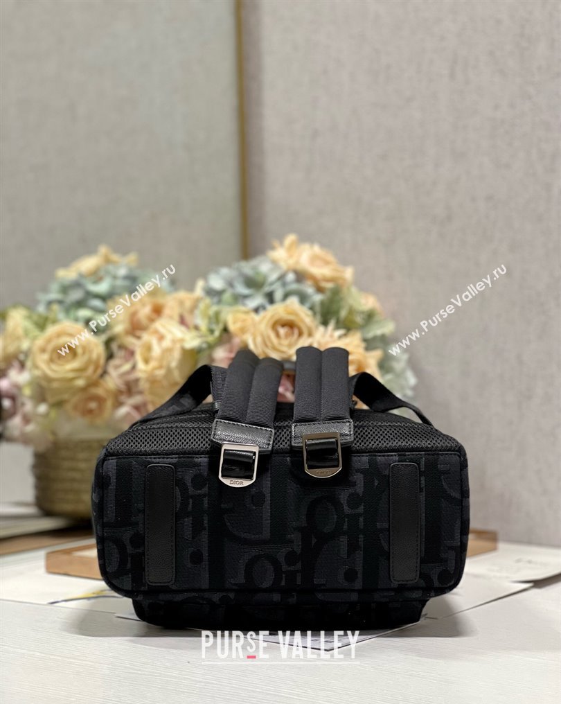 Dior Rider Backpack Bag in Black Maxi Dior Oblique Jacquard 2024 (xinyidai-23121221)