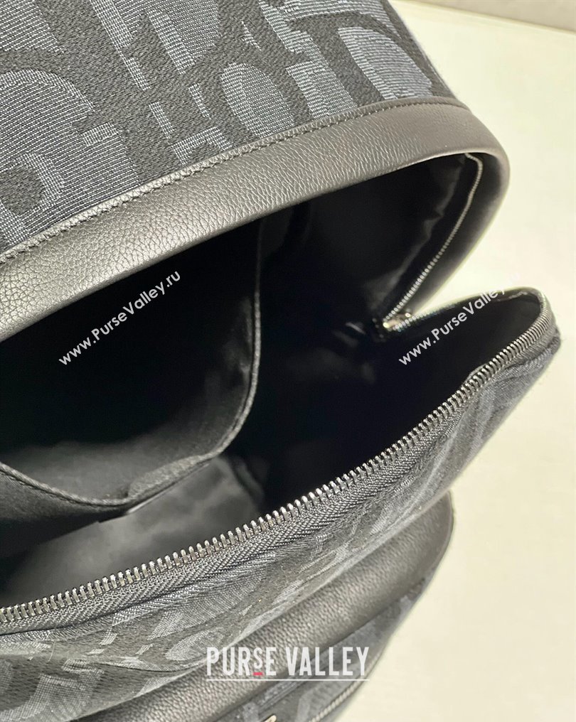 Dior Rider Backpack Bag in Black Maxi Dior Oblique Jacquard 2024 (xinyidai-23121221)