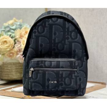 Dior Small Rider Backpack Bag in Black Maxi Dior Oblique Jacquard 2024 (xinyidai-23121223)