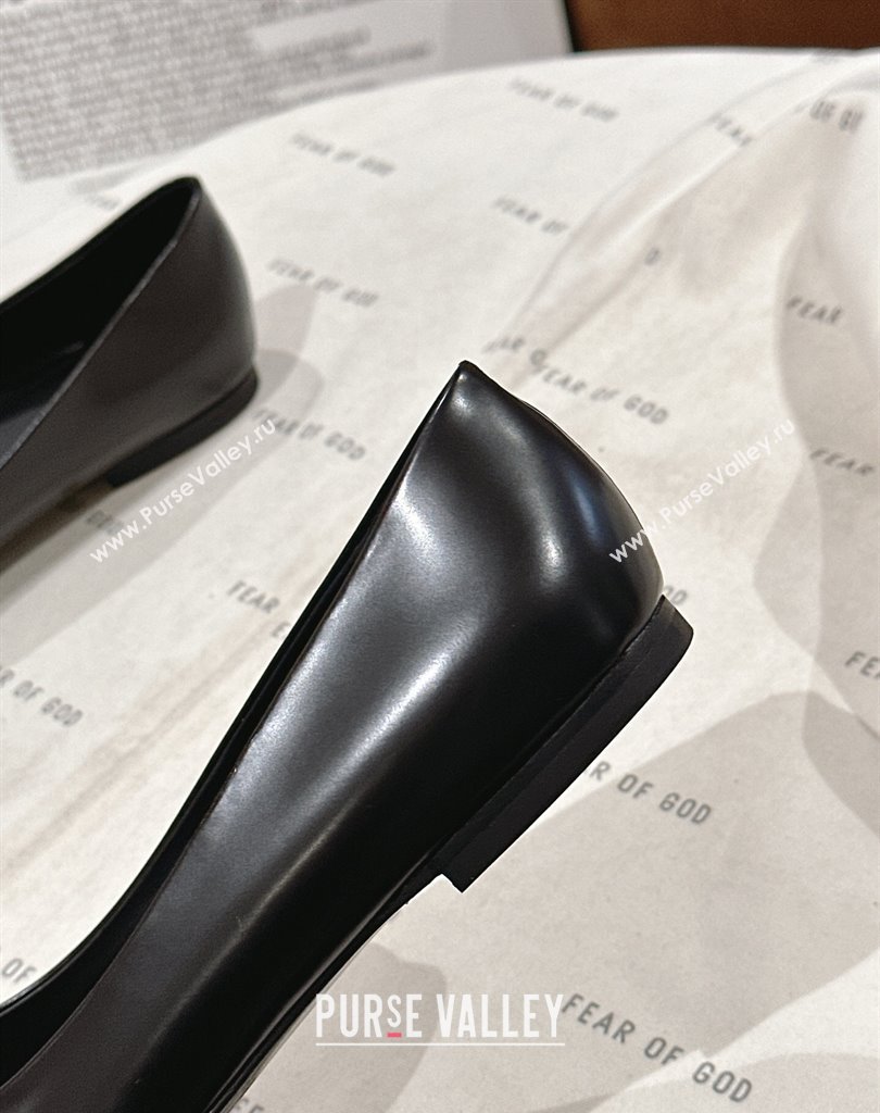 Ferragamo New Vara plate ballet flats in nappa Black 2024 (SS-23121336)