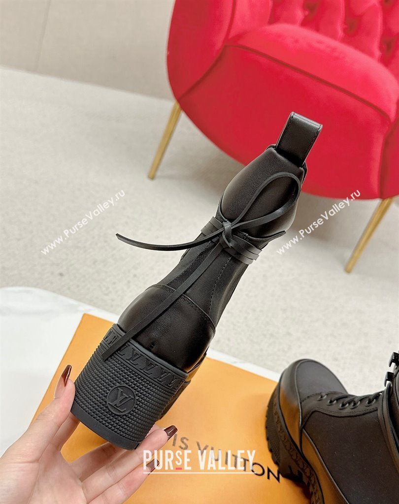 Louis Vuitton Laureate Platform Desert Boots 1AC7RU Textile Black 2024 (SS-23121475)