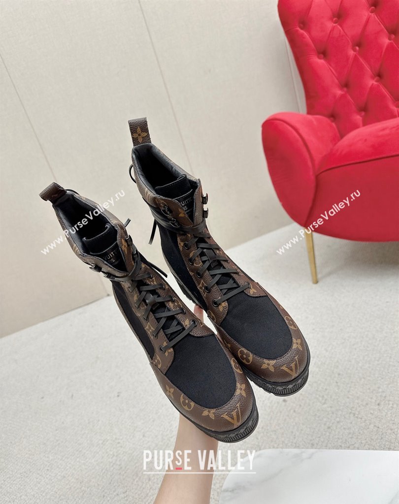 Louis Vuitton Laureate Platform Desert Boots Monogram linen 2024 (SS-23121476)