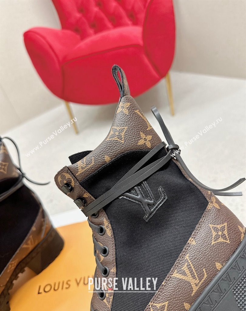 Louis Vuitton Laureate Platform Desert Boots Monogram linen 2024 (SS-23121476)