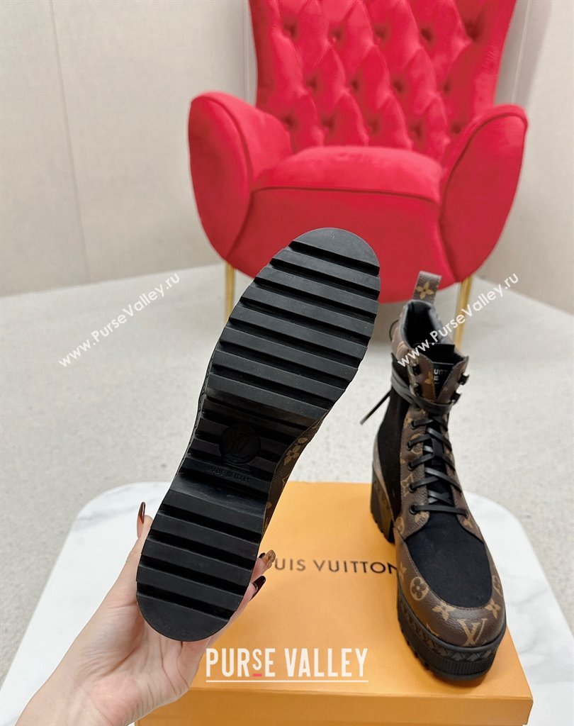 Louis Vuitton Laureate Platform Desert Boots Monogram linen 2024 (SS-23121476)