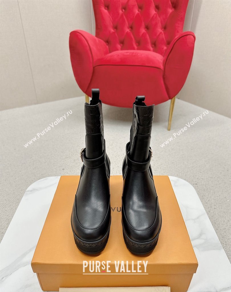 Louis Vuitton Laureate Platform Desert Boots Calf leather Black 2024 (SS-23121477)
