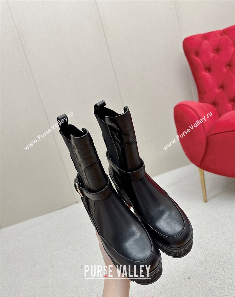 Louis Vuitton Laureate Platform Desert Boots Calf leather Black 2024 (SS-23121477)