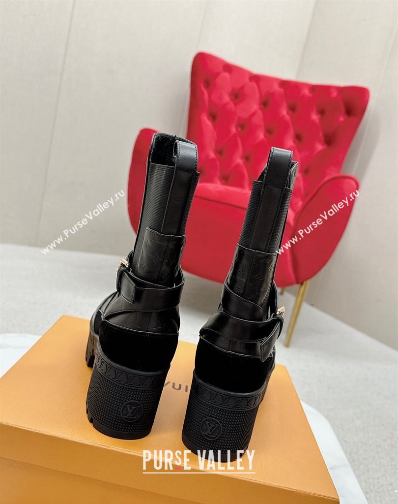 Louis Vuitton Laureate Platform Desert Boots Calf leather Black 2024 (SS-23121477)