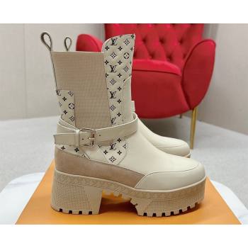 Louis Vuitton Laureate Platform Desert Boots 1ACA9Z Calf leather Beige 2024 (SS-23121478)