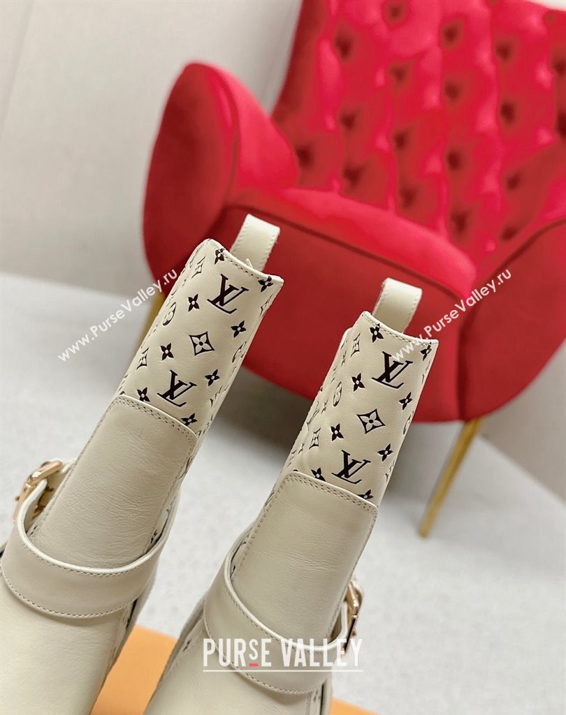 Louis Vuitton Laureate Platform Desert Boots 1ACA9Z Calf leather Beige 2024 (SS-23121478)