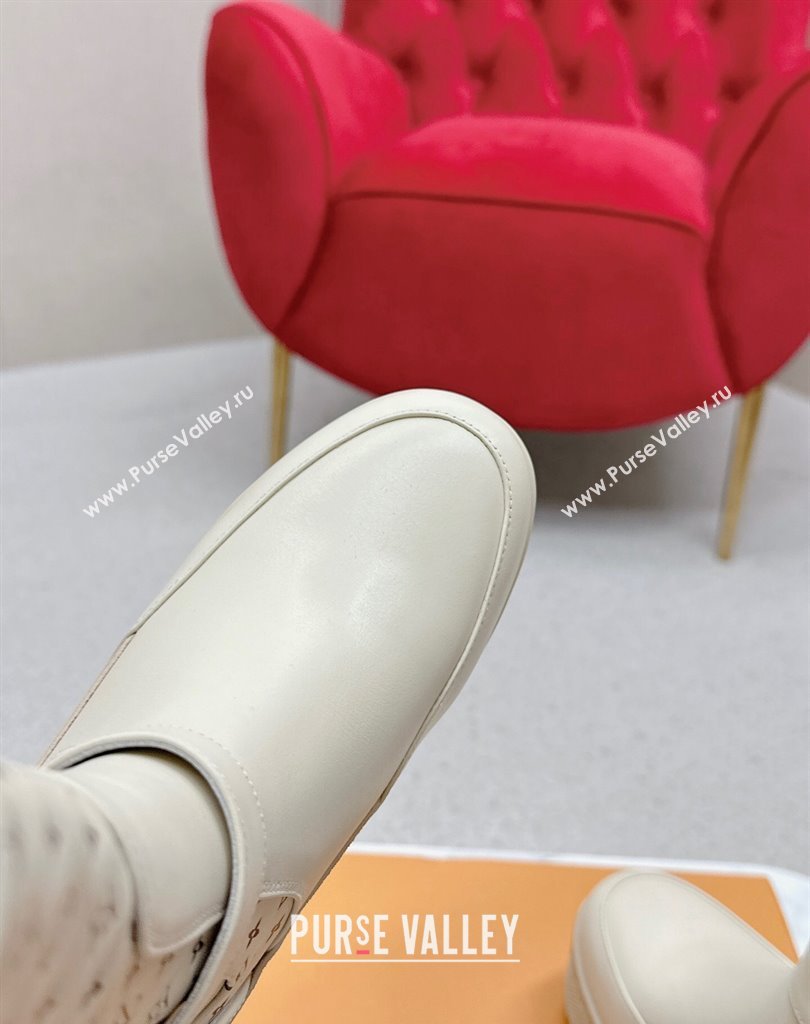 Louis Vuitton Laureate Platform Desert Boots 1ACA9Z Calf leather Beige 2024 (SS-23121478)