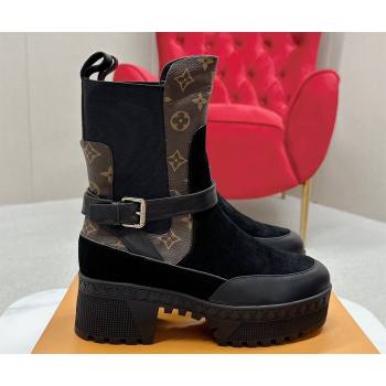 Louis Vuitton Laureate Platform Desert Boots Suede calf leather Black 2024 (SS-23121479)