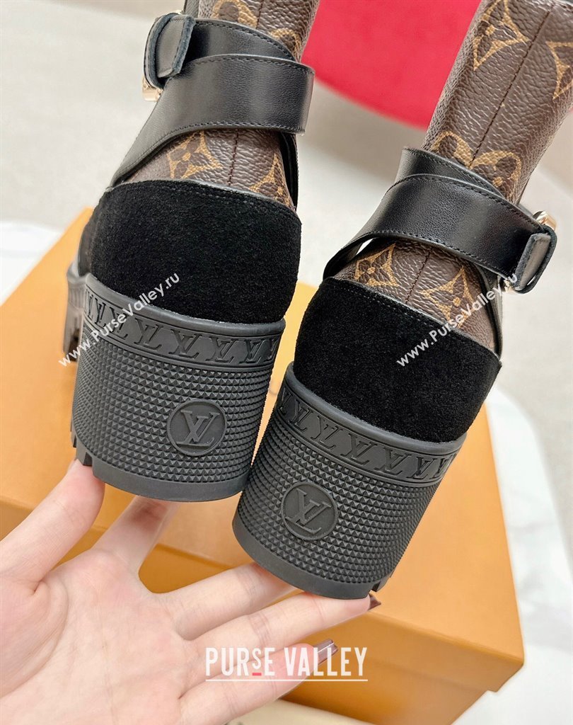 Louis Vuitton Laureate Platform Desert Boots Suede calf leather Black 2024 (SS-23121479)