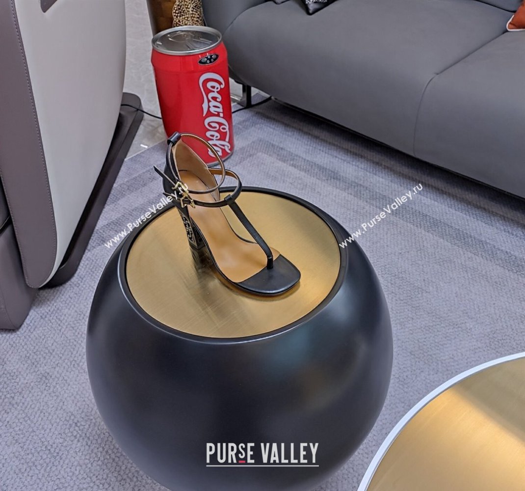 Fendi cut-out Heel 9cm Sandals in Leather Black 2024 (SS-23121321)