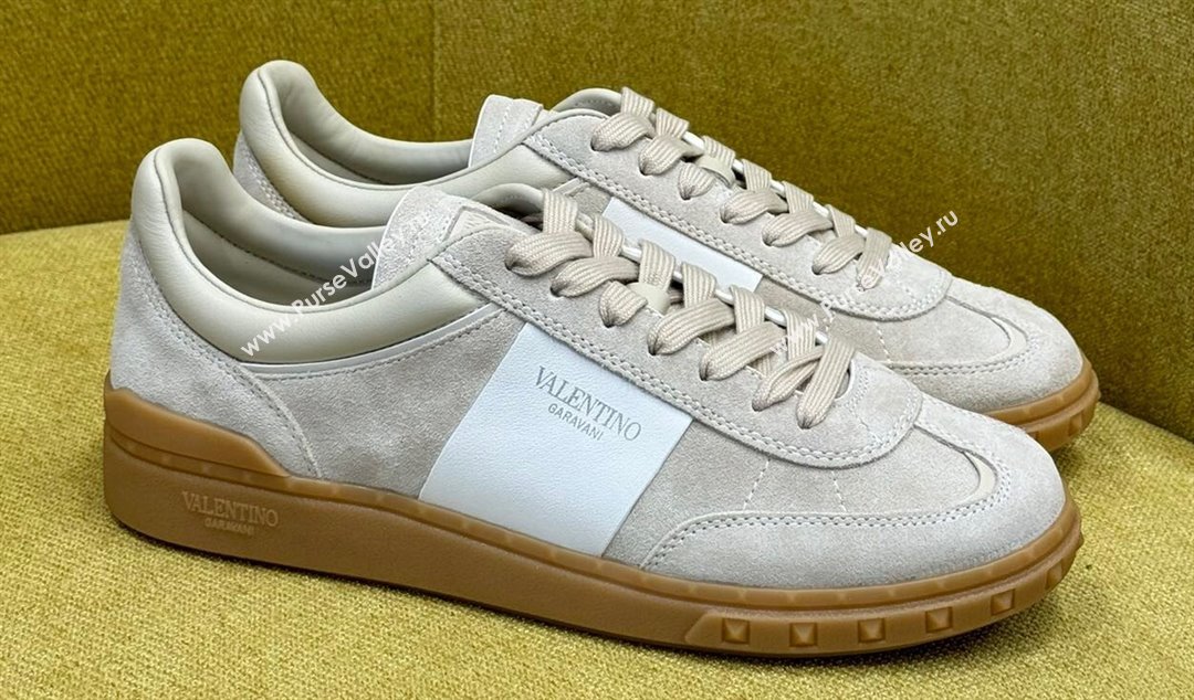 Valentino Upvillage Women/Men low top Sneakers in calfskin leather with band 08 2024 (kaola-23121328)