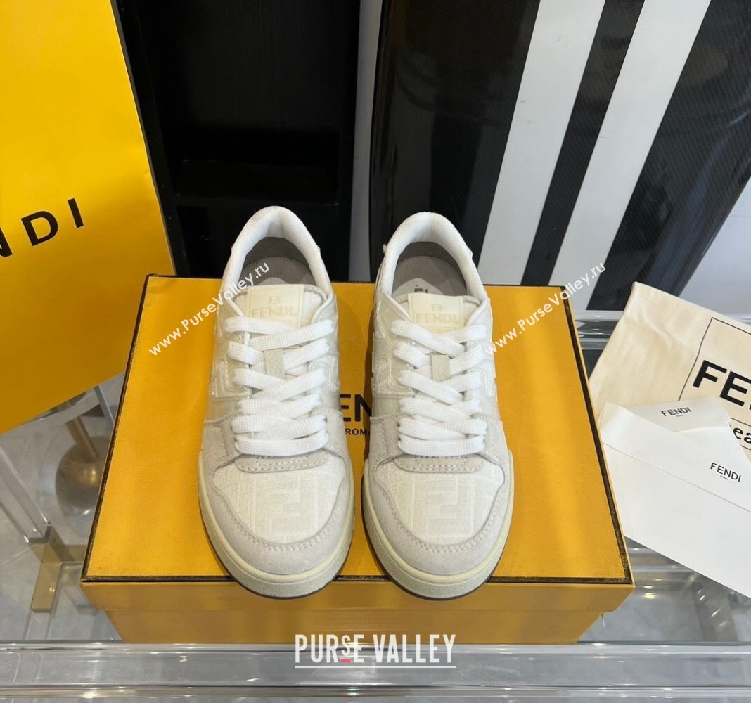 Fendi Match Canvas low-tops with white suede Women/Men Sneakers 2024 (danni-23121306)