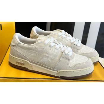 Fendi Match Canvas low-tops with white suede Women/Men Sneakers 2024 (danni-23121306)