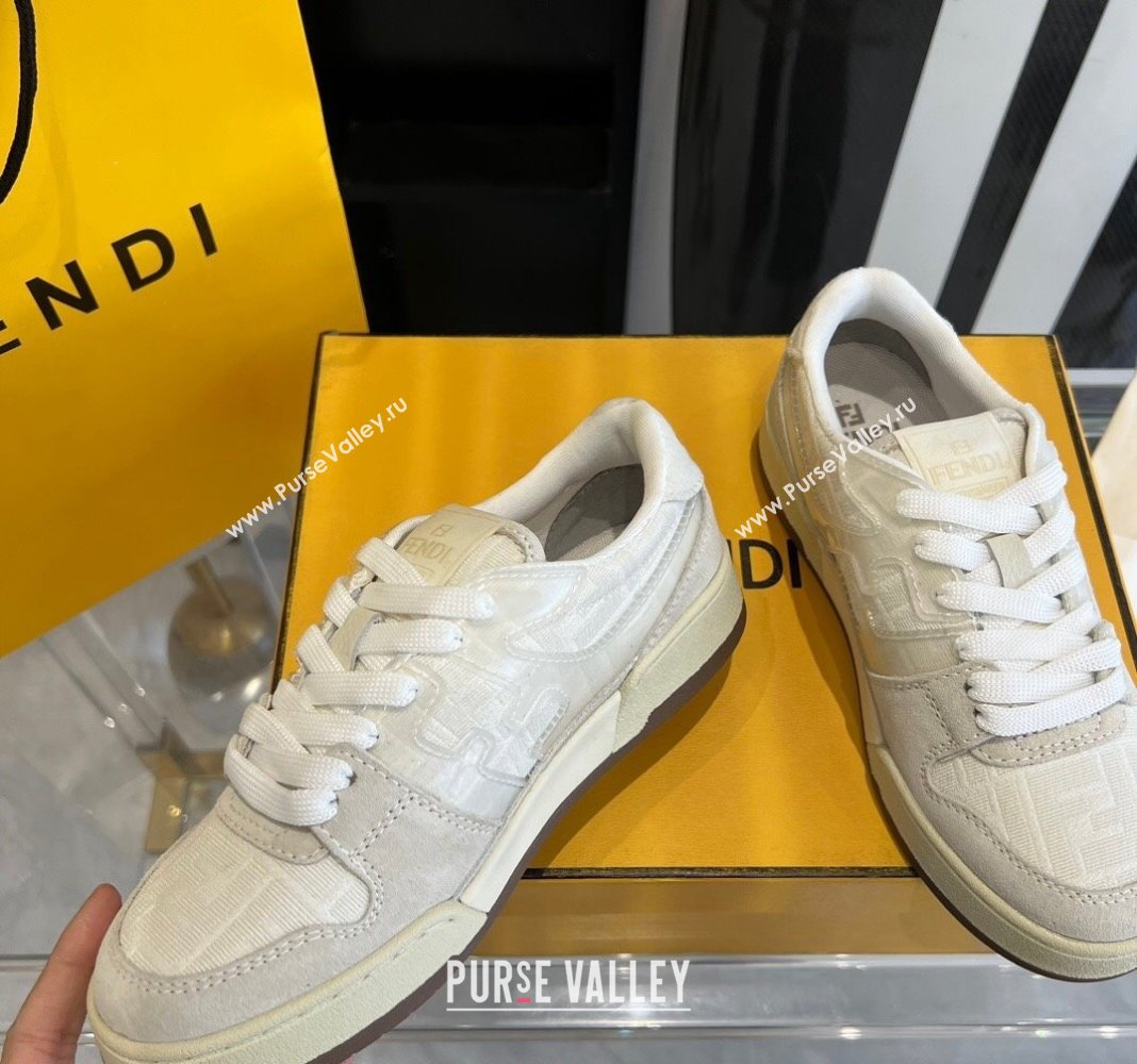 Fendi Match Canvas low-tops with white suede Women/Men Sneakers 2024 (danni-23121306)