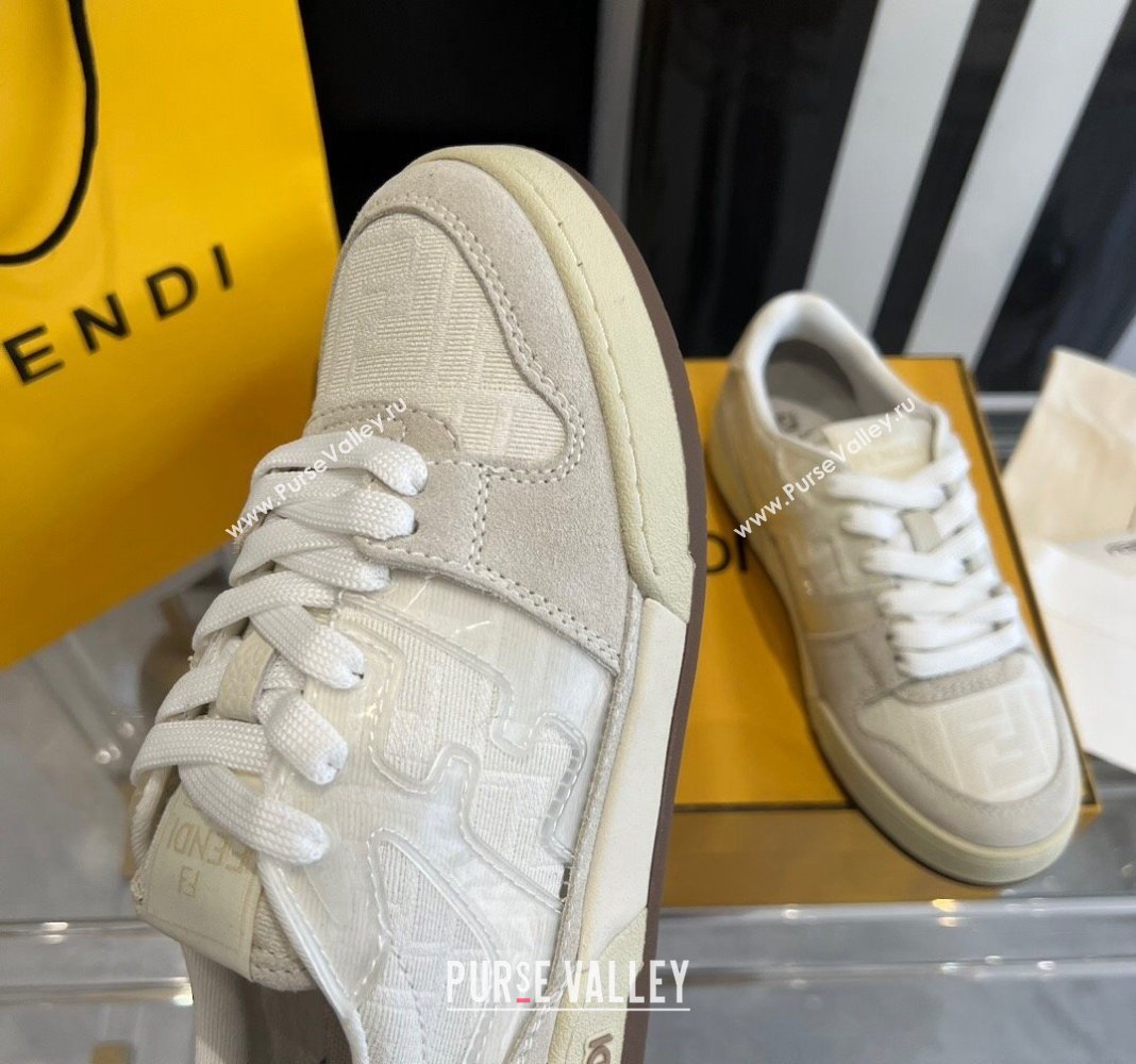 Fendi Match Canvas low-tops with white suede Women/Men Sneakers 2024 (danni-23121306)