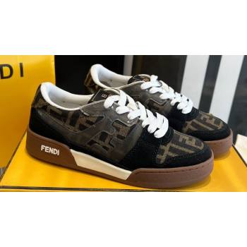 Fendi Match Canvas low-tops with black suede Women/Men Sneakers 2024 (danni-23121307)