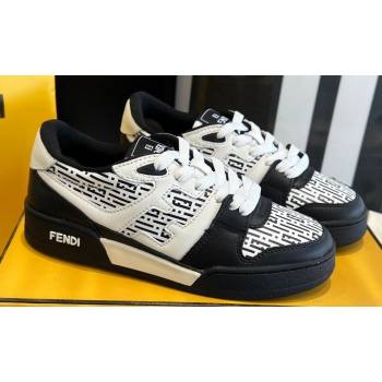 Fendi Match Black/White leather low-tops Women/Men Sneakers 2024 (danni-23121302)