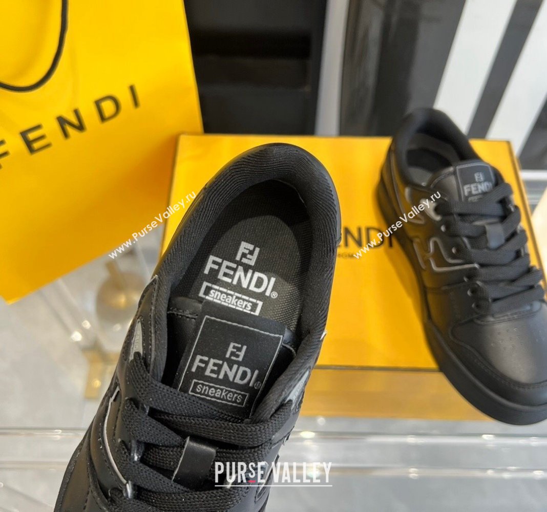 Fendi Match Black leather low-tops Women/Men Sneakers 2024 (danni-23121301)