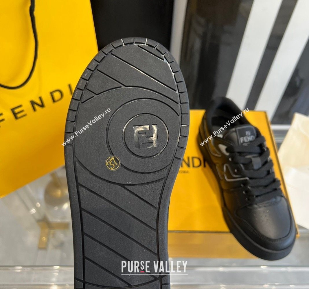 Fendi Match Black leather low-tops Women/Men Sneakers 2024 (danni-23121301)