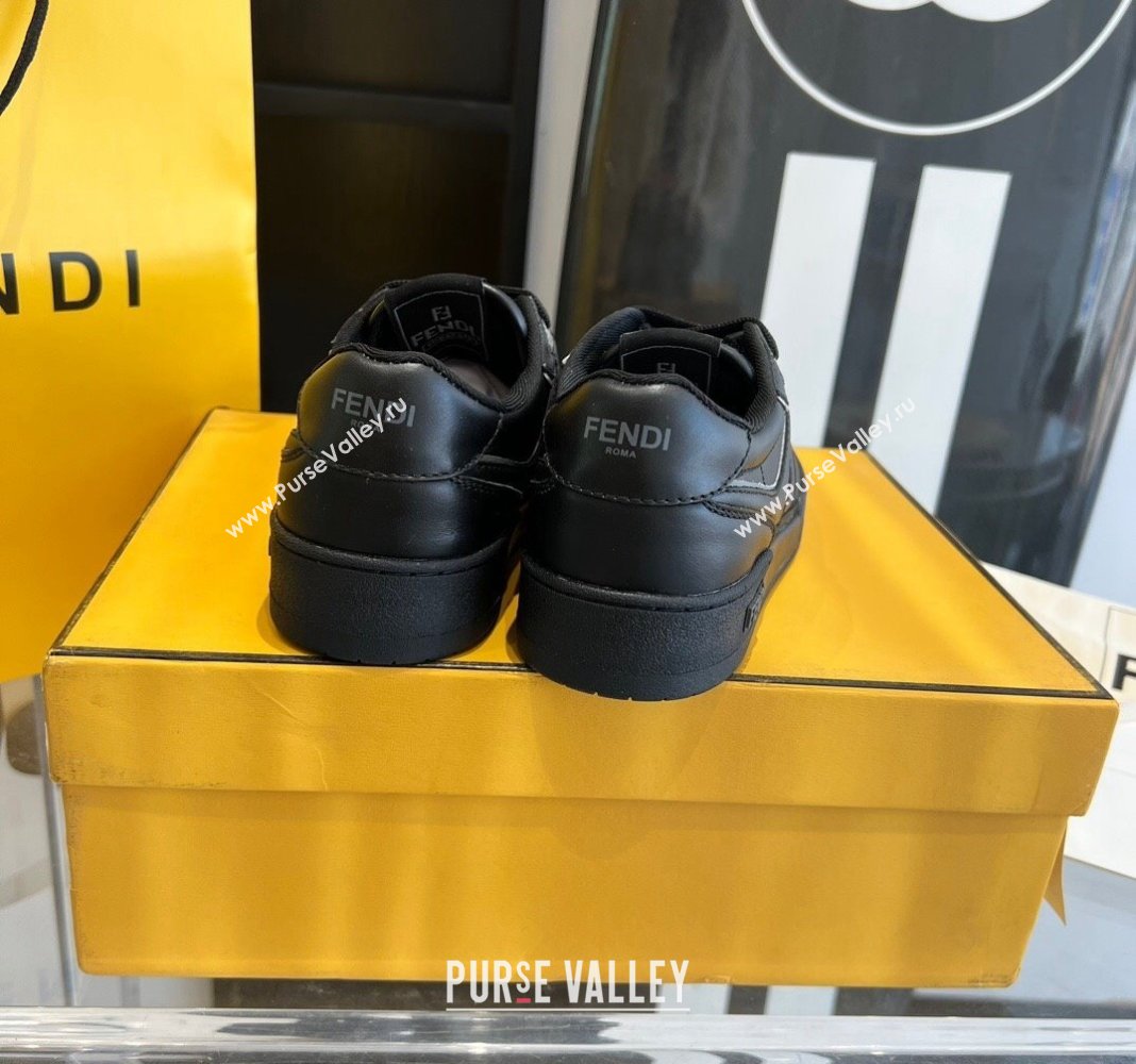 Fendi Match Black leather low-tops Women/Men Sneakers 2024 (danni-23121301)