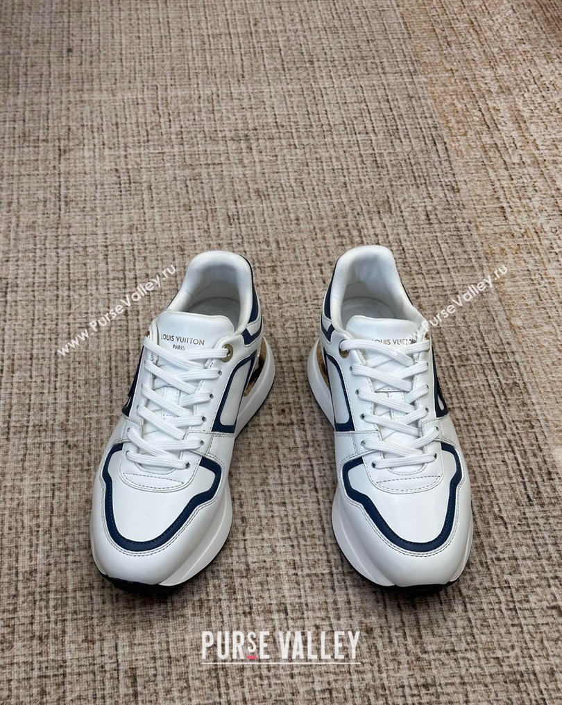Louis Vuitton Neo Run Away Sneakers White/Blue 2024 (nono-23121903)
