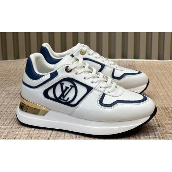Louis Vuitton Neo Run Away Sneakers White/Blue 2024 (nono-23121903)