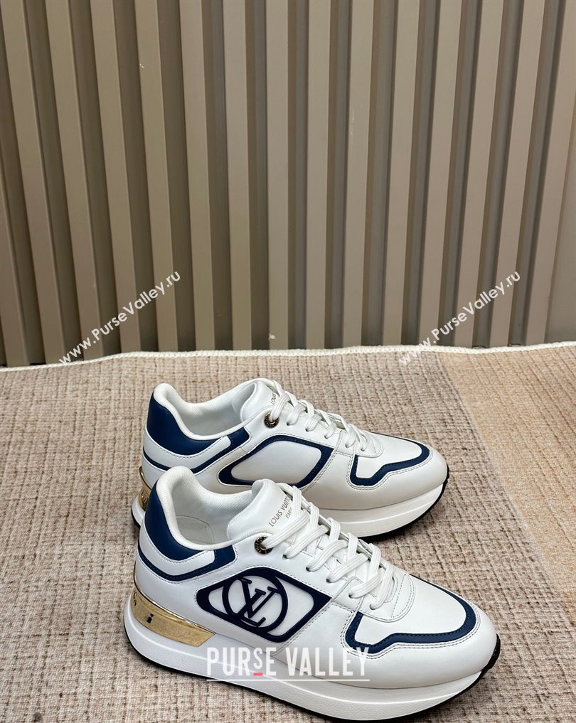 Louis Vuitton Neo Run Away Sneakers White/Blue 2024 (nono-23121903)
