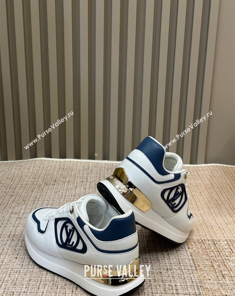 Louis Vuitton Neo Run Away Sneakers White/Blue 2024 (nono-23121903)