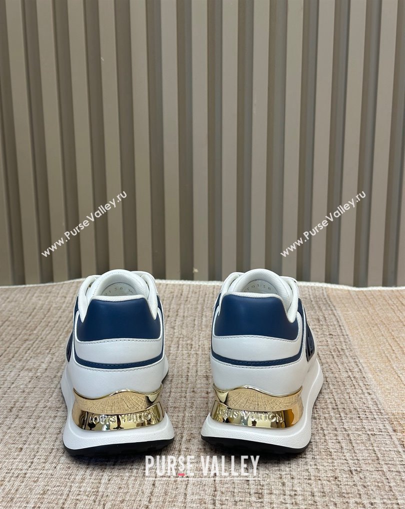 Louis Vuitton Neo Run Away Sneakers White/Blue 2024 (nono-23121903)