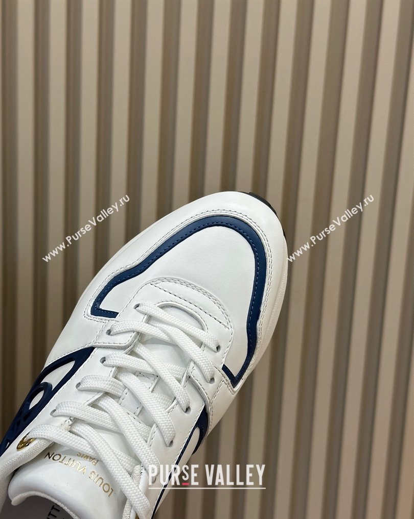 Louis Vuitton Neo Run Away Sneakers White/Blue 2024 (nono-23121903)