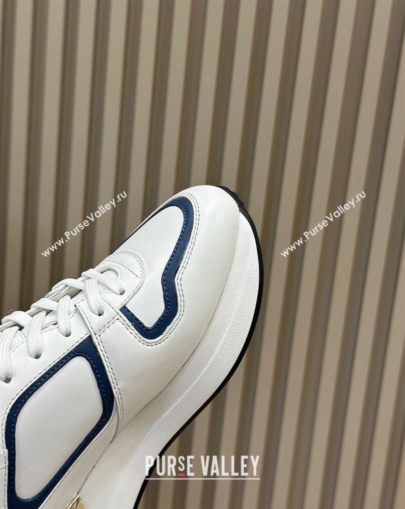 Louis Vuitton Neo Run Away Sneakers White/Blue 2024 (nono-23121903)