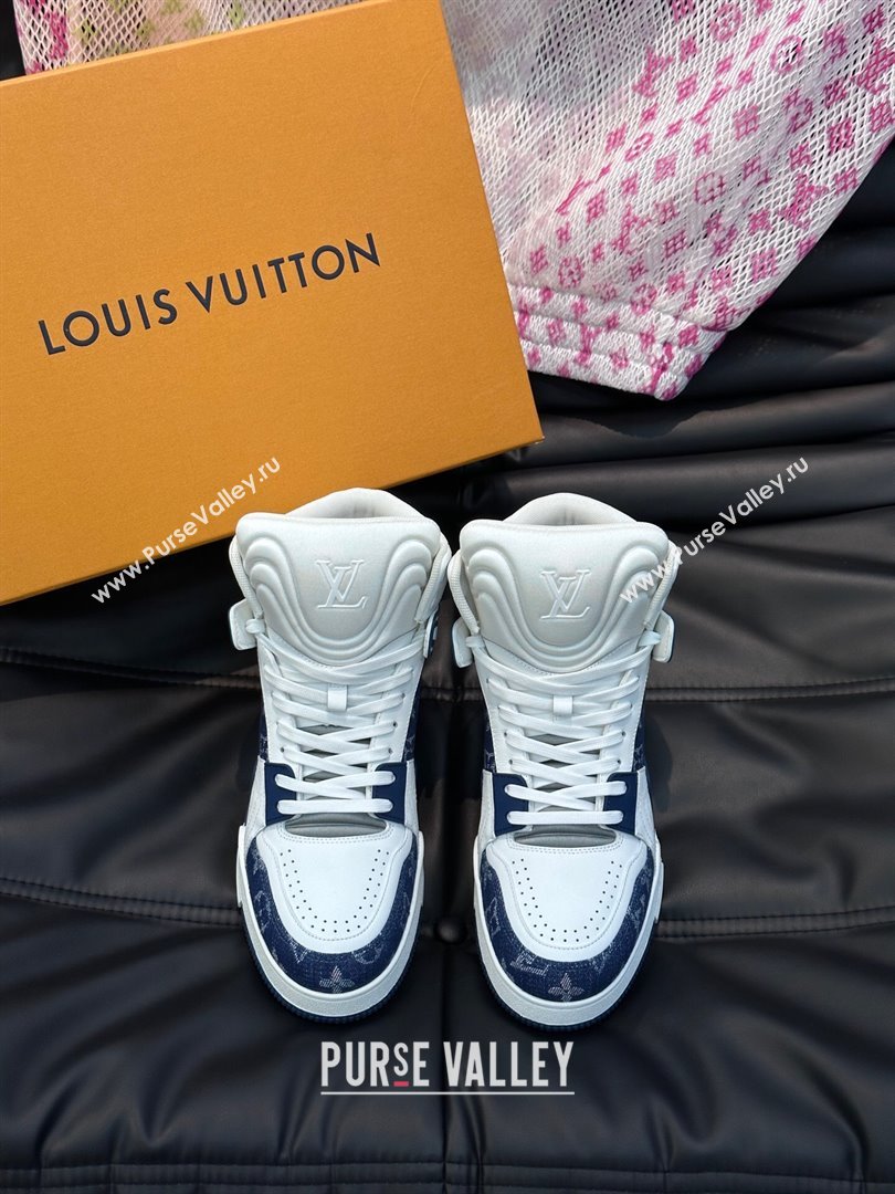 Louis Vuitton LV Trainer Mens Sneakers Boots 01 2024 (shouhe-23121901)
